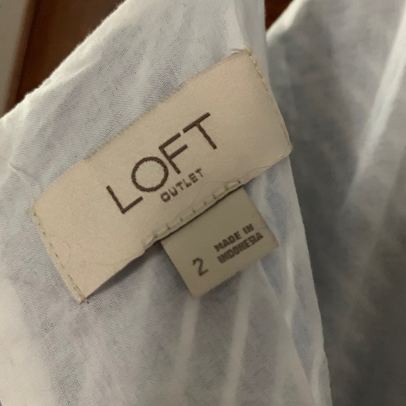 Loft Blue and white striped maxi dress - Picture 4 of 4